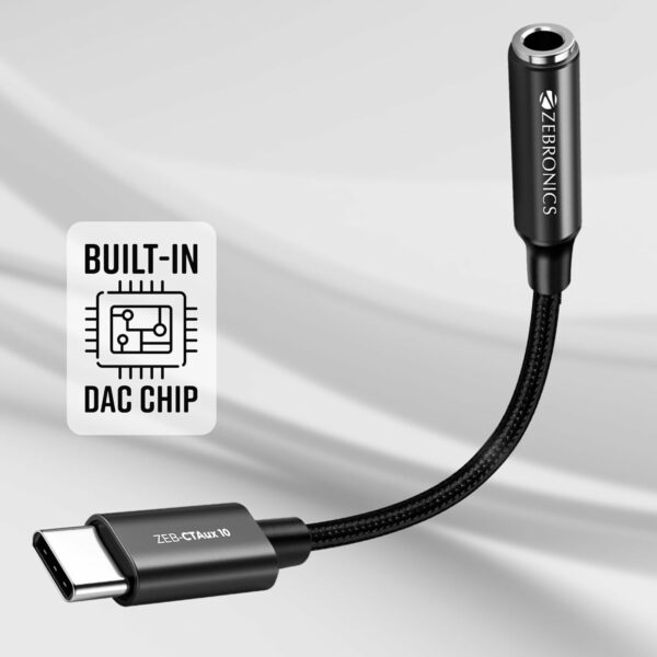 Type C to 3.5mm Audio Converter with DAC Chip - Compatible with Smartphones & Laptops - Image 6