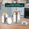 Airtight Stainless Steel Kitchen Canisters - 500ml & 750ml