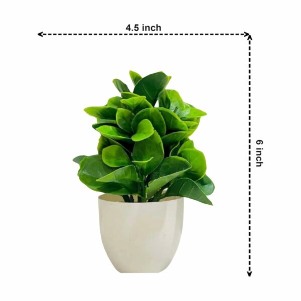 Lifelike Cotton White Pot Artificial Flower Plant for Home Decor - Image 3
