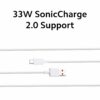 33W Fast Charging USB C Cable - Quick Charge Compatible