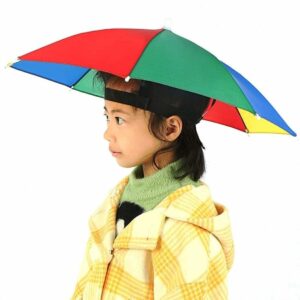 Handsfree Hat Umbrella for Sun and Rain Protection - 21.6 Inches