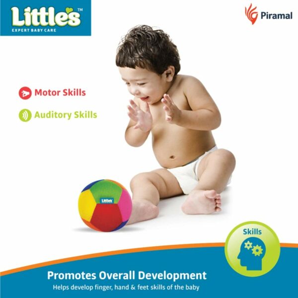 Soft Plush Baby Ball with Rattle Sound - 11 cm Toy - Image 3