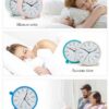 Silent Analog Alarm Clock with Night Light - 5 Colors