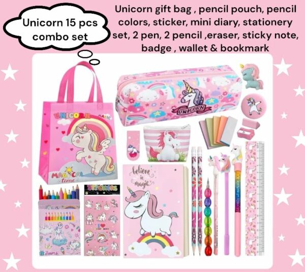 15-Piece Unicorn-Themed Gift Set for Girls Aged 6-12 - Image 2