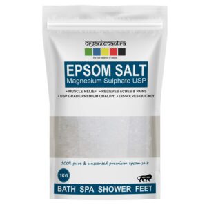 Epsom Bath Salt - Pure Unscented Magnesium Sulfate 1KG