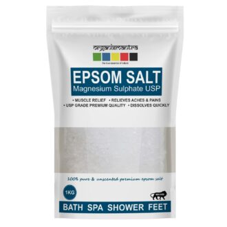 Epsom Bath Salt - Pure Unscented Magnesium Sulfate 1KG