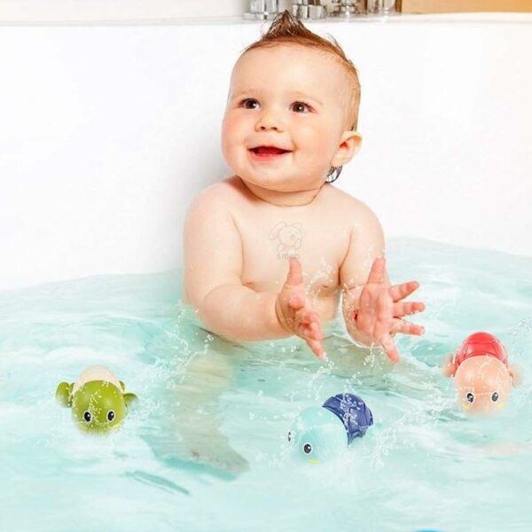 Cute Floating Turtle Bath Toys for Toddlers - Set of 2 - Image 5