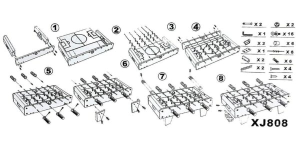 Sturdy Foosball Table for Adults & Kids - 2023 Edition - Image 6