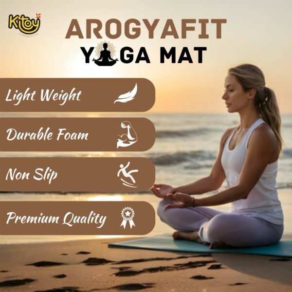 EVA Yoga Mat with Cover - 4mm Anti-Slip, Durable, Easy to Clean - Image 3