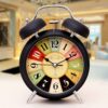 Vintage Twin Bell Alarm Clock with Backlight - Extra Loud & Silent