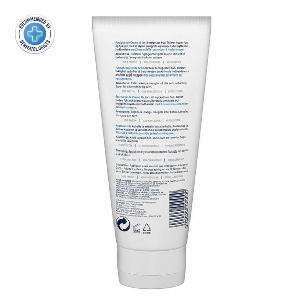 Moisturizing Cream for Dry Skin with Ceramides & Hyaluronic Acid - 50ml - Image 2