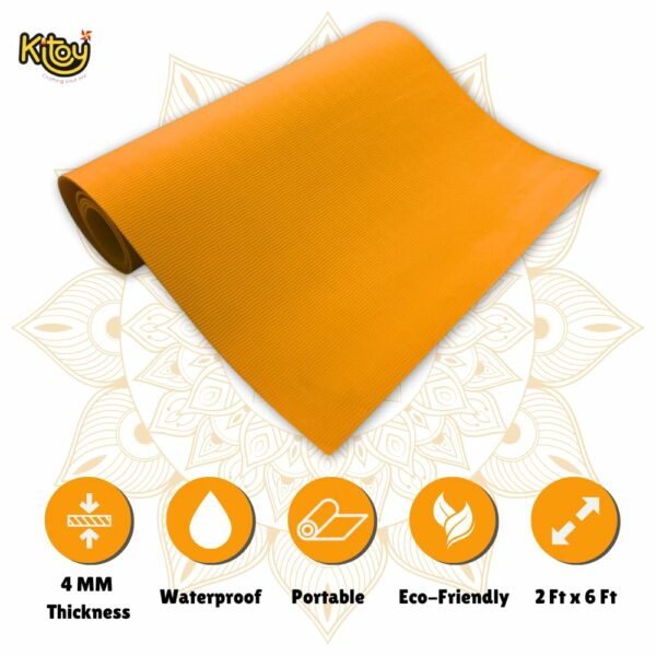 EVA Yoga Mat with Cover - 4mm Anti-Slip, Durable, Easy to Clean - Image 2