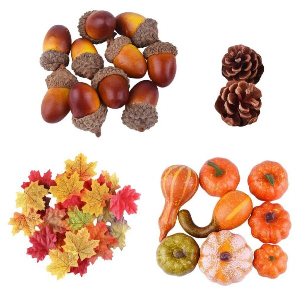 Lifelike Artificial Pumpkin and Maple Leaf Decor Gift - Image 5