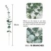 Realistic Artificial Eucalyptus Leaves for Home Decor - 18 Stems