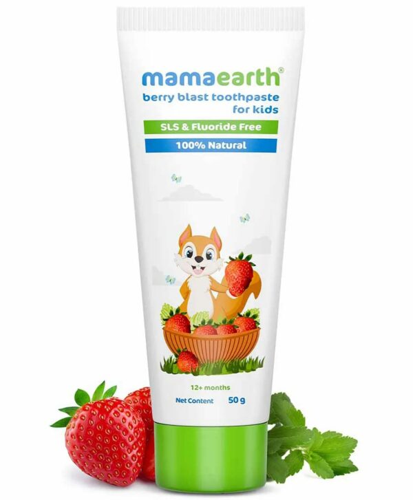 Natural Berry Blast Kids Toothpaste - Fluoride & SLS Free