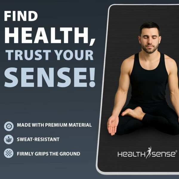 Durable Anti-Slip Yoga Mat for Home Workout - 6mm Thick - Image 2