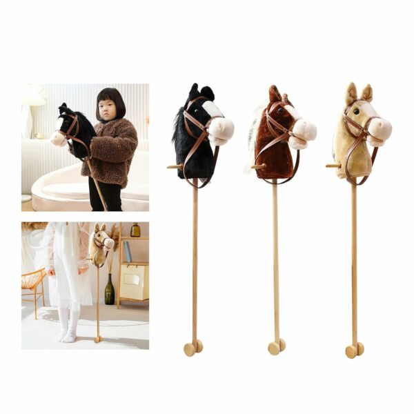 Handcrafted Hobby Horse with Sounds - Portable Toy for Kids - Image 6