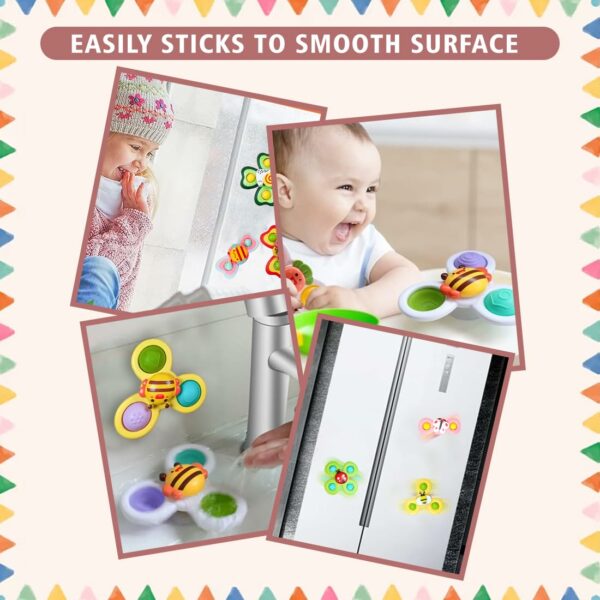 Wembley Baby Bath Spinner Toy Set - 3 Pcs for Fun & Learning - Image 5