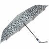 Auto Open Black & White Umbrella - Easy Carry Protection