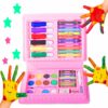 Kids Drawing Art Set - Portable Crayon & Water Paint Kit