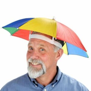 Handsfree Umbrella Hat for Sun & Rain Protection - 21 Inches