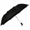 23 Inch Black Automatic Windproof Umbrella - Compact & Durable