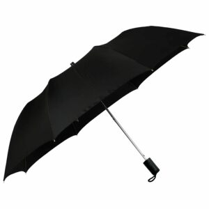 23 Inch Black Automatic Windproof Umbrella - Compact & Durable