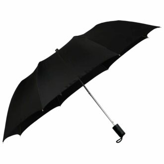 23 Inch Black Automatic Windproof Umbrella - Compact & Durable
