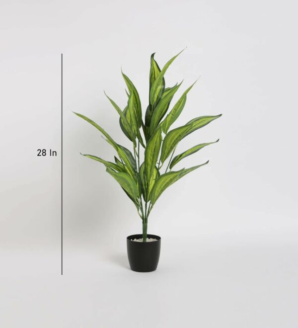 70 Cm Tall Faux Cast-Iron Plant Tree in Pot with Moss - Image 3