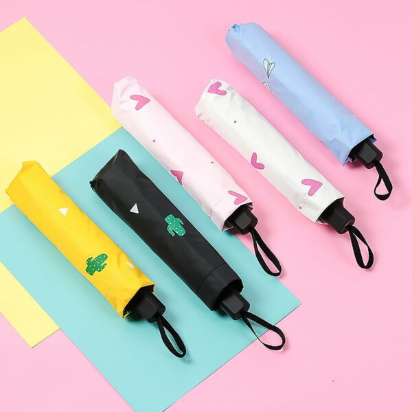 Compact 3-Fold Travel Umbrella - Auto Open/Close, Lightweight - Image 5