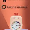 Cute Cartoon Kids Alarm Clock - Silent, Easy Setup, 9cm
