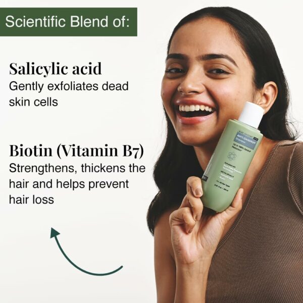 Anti Dandruff Shampoo with Salicylic Acid & Biotin - 250ml - Image 3