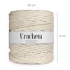 3 Ply Twisted Macrame Cotton Cord - 100 Mtr, Off White