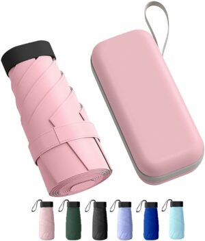 Compact Travel Umbrella - Lightweight, Waterproof & UV Protection
