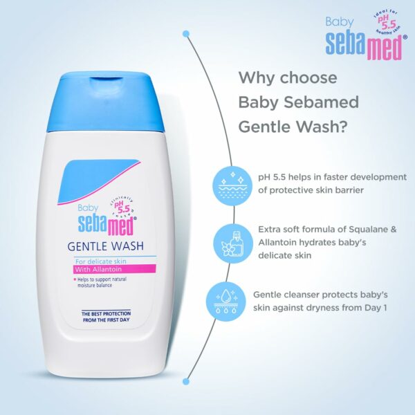 Gentle Baby Wash 200ml | pH 5.5 | Soap Free & Tear Free - Image 2