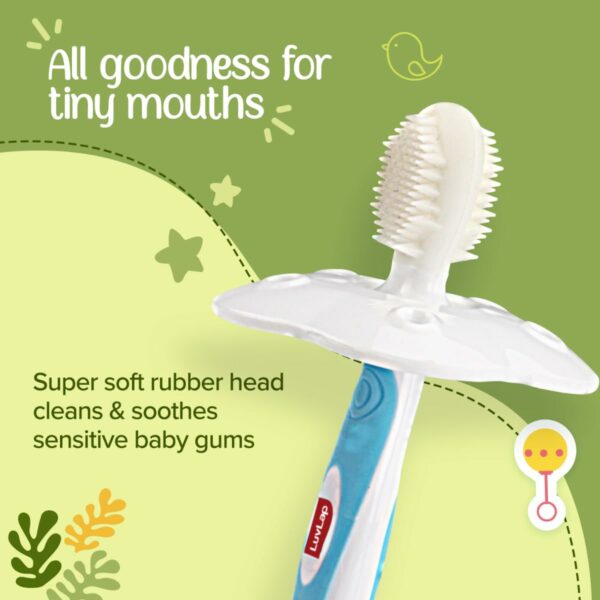 Baby Training Toothbrush Set with Anti-Choking Shield - 3 Pcs - Image 4