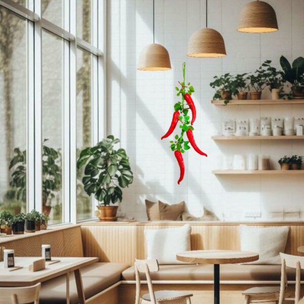Chilli Pepper Hanging Planters - Set of 2, 60 CM - Image 5