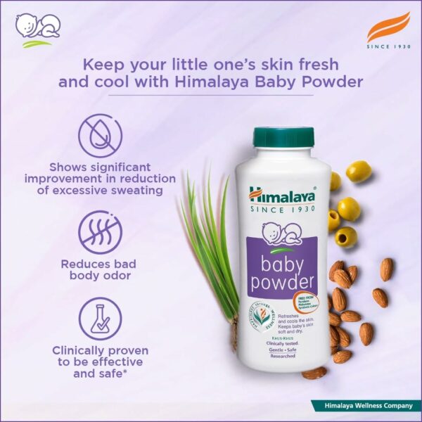 Himalaya Baby Powder 400G - Softens & Keeps Skin Dry - Image 3