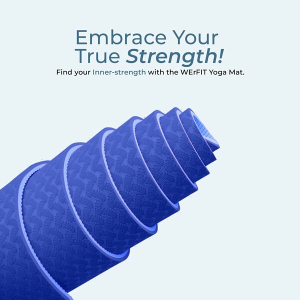 Eco-Friendly TPE Yoga Mat with Carry Bag - 2.5x6 Feet, 10mm Thick - Image 6