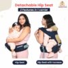 Hip Seat Baby Carrier for Infants 4-24 Months - 4 Carry Positions