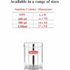 Stainless Steel Canister Set - Airtight Kitchen Storage for Tea, Coffee, Spices - 1200Ml, Set of 2