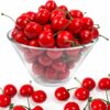 Artificial Red Cherries - 100 Pcs Fake Fruit for Decoration