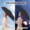 Compact UV Protection Travel Umbrella for Sun & Rain