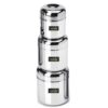 Multipurpose Stainless Steel Canisters Set of 3 - 320ml, 500ml, 650ml