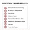 Natural Neck & Shoulder Pain Relief Patches - 8 Large Adhesive Heat Patches