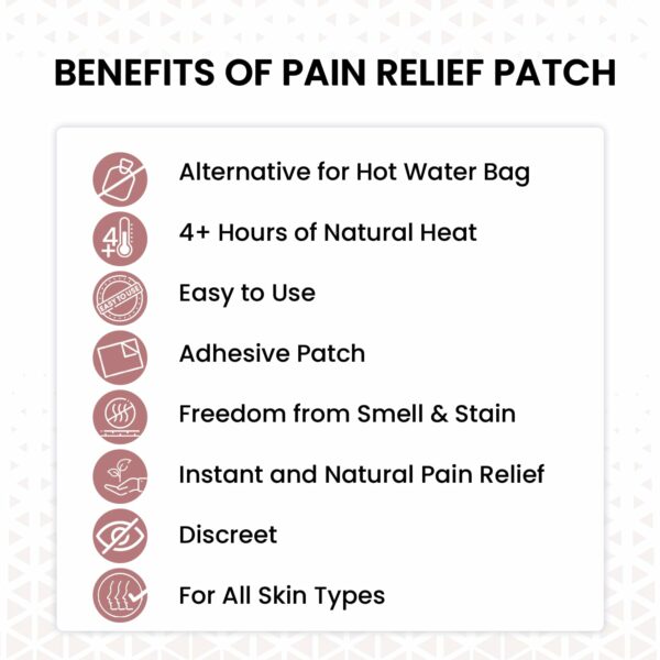 Natural Neck & Shoulder Pain Relief Patches - 8 Large Adhesive Heat Patches - Image 6