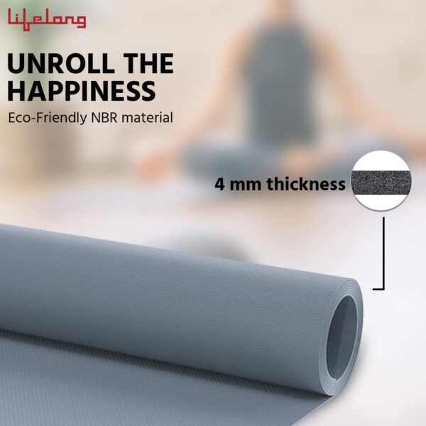 4mm Anti-Slip Yoga Mat for Gym Workout - Durable & Portable