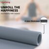 4mm Anti-Slip Yoga Mat for Gym Workout - Durable & Portable