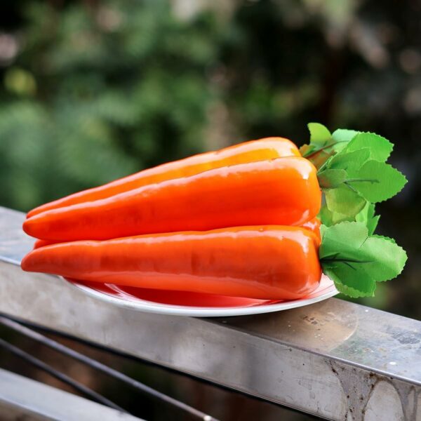 Hanging Artificial Carrot Decoration - Pack of 2 - Image 3