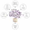 Handcrafted Amethyst Crystal Tree - 500 Beads for Home Decor